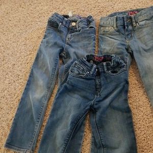 Lot of 3 Girls size 4T Gap jeans
