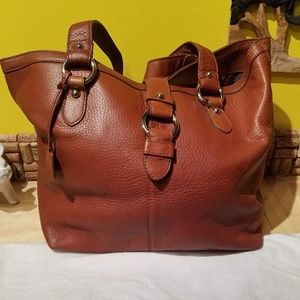 Leather Banana Republic tote