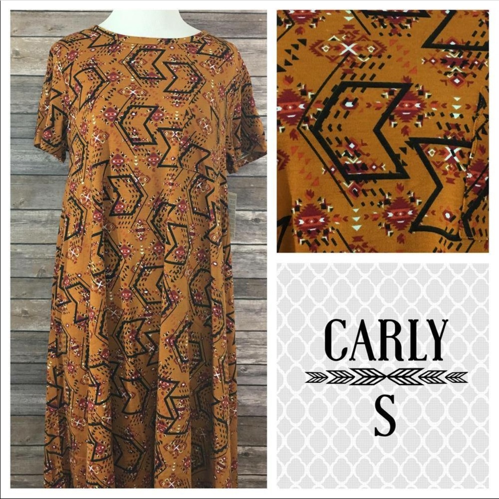 LuLaRoe Carly - Aztec/Tribal Pattern