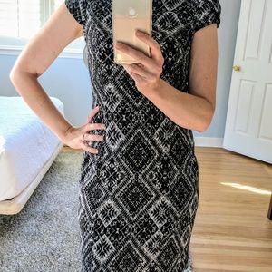 H&M cap sleeve shift dress, size 8