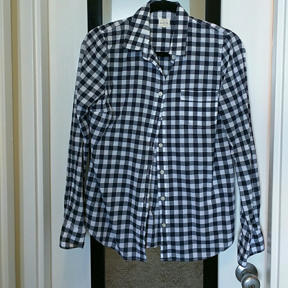 JCrew gingham shirt