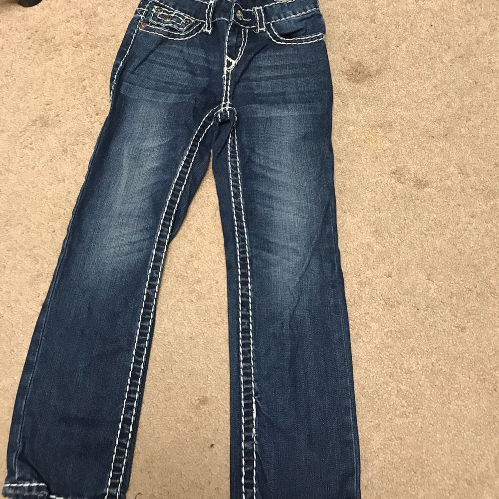 Dark wash boys jeans