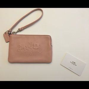 Blush Coach Wristlet