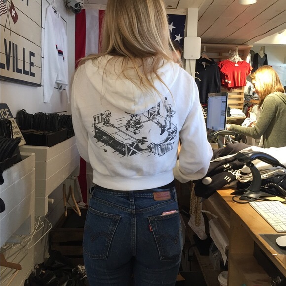 Brandy Melville Tops Santa Monica Crystal Hoodie Poshmark