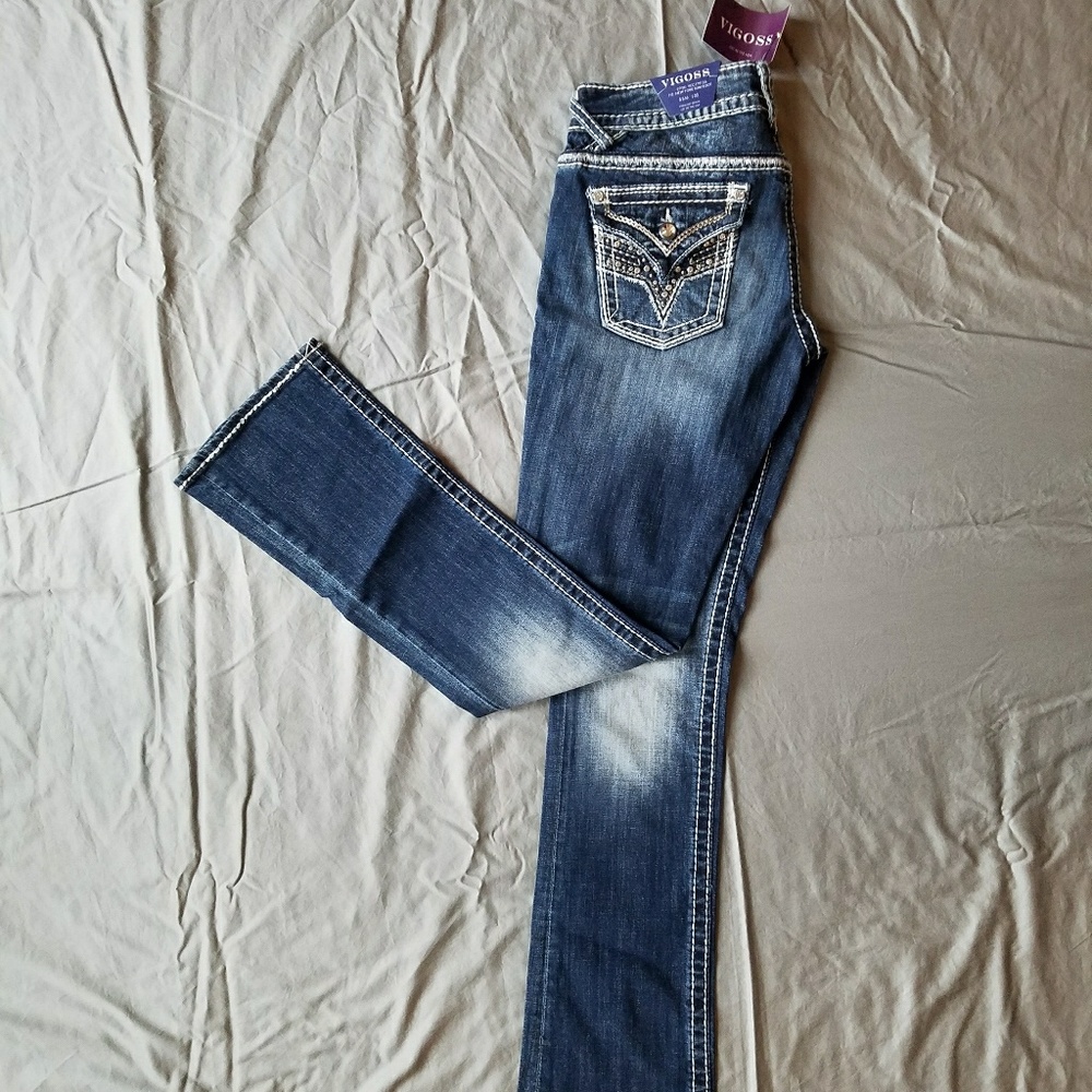 New Vigoss Slim Boot Jeans 5/6 33"