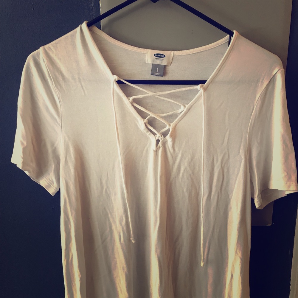 Lace up t shirt