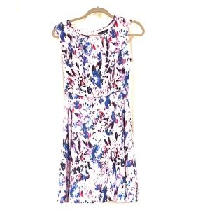 Flare dress in watercolor floral print - J.crew
