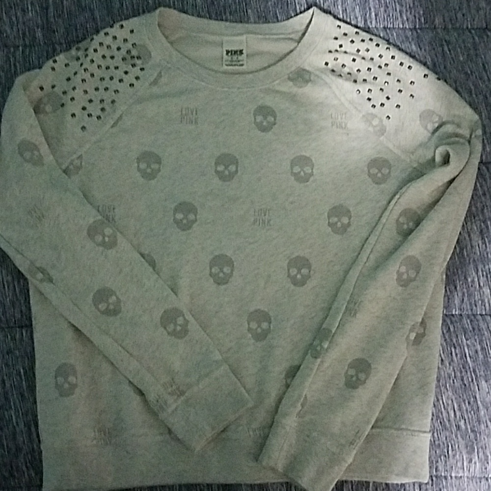 Victoria's secret Pink skull sweatshirt