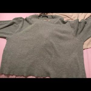 brandy melville grey long sleeve top