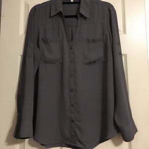 Express Grey Portofino Shirt