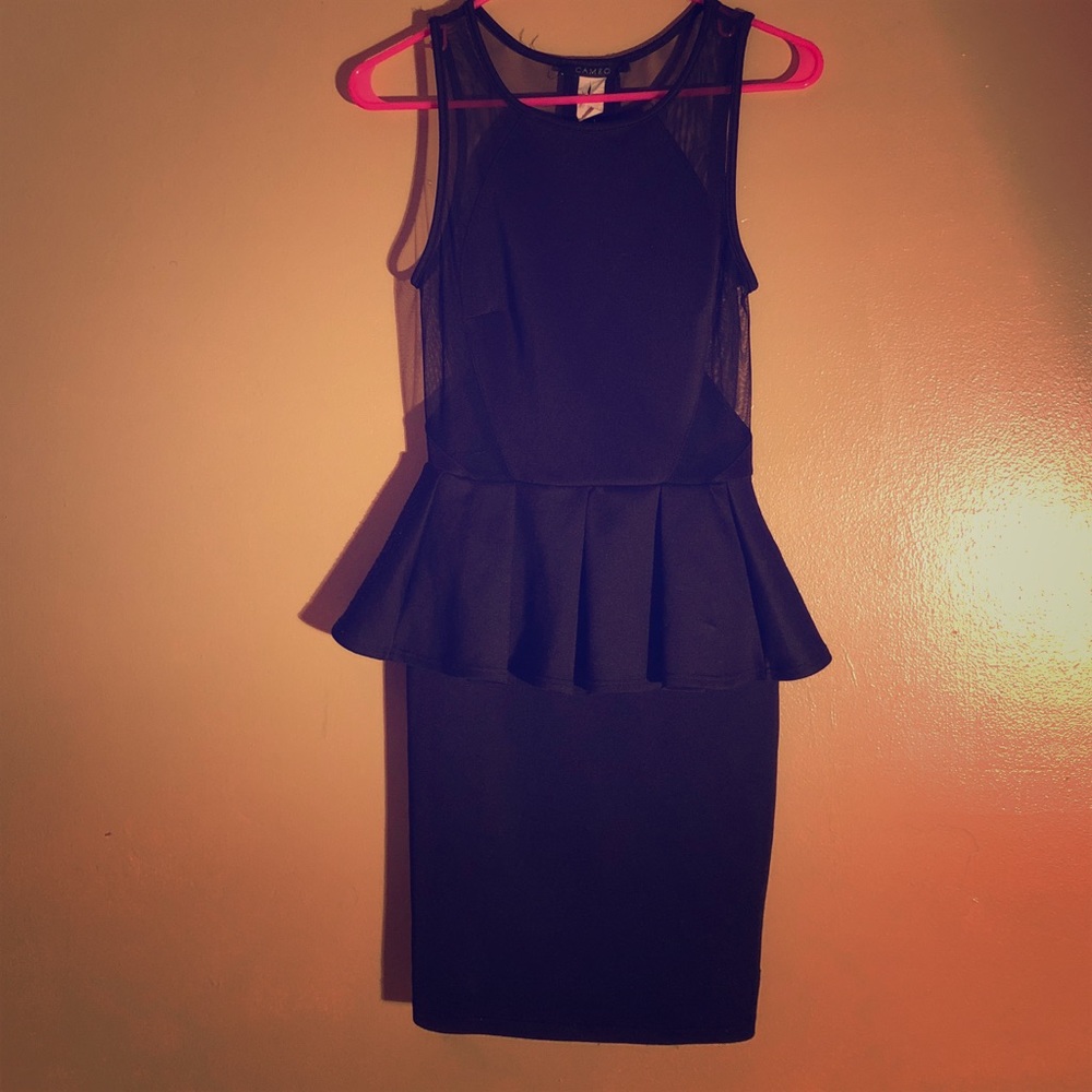 Black Peplum Dress