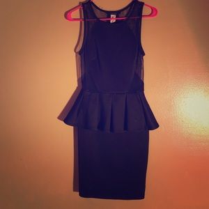 Black Peplum Dress