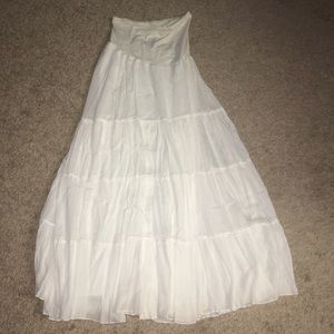 Motherhood Maternity white skirt with belly band