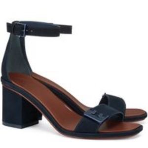 Tory Burch size 7.5 Suede Navy Sandal