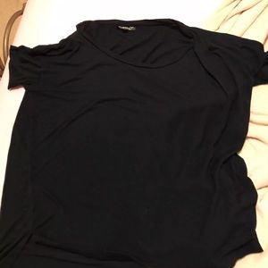 top shop navy blue top