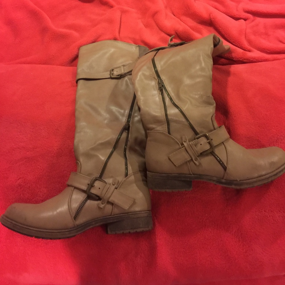 Knee high riding boots