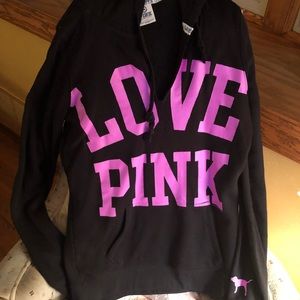 Pink pullover hoodie. Like new.