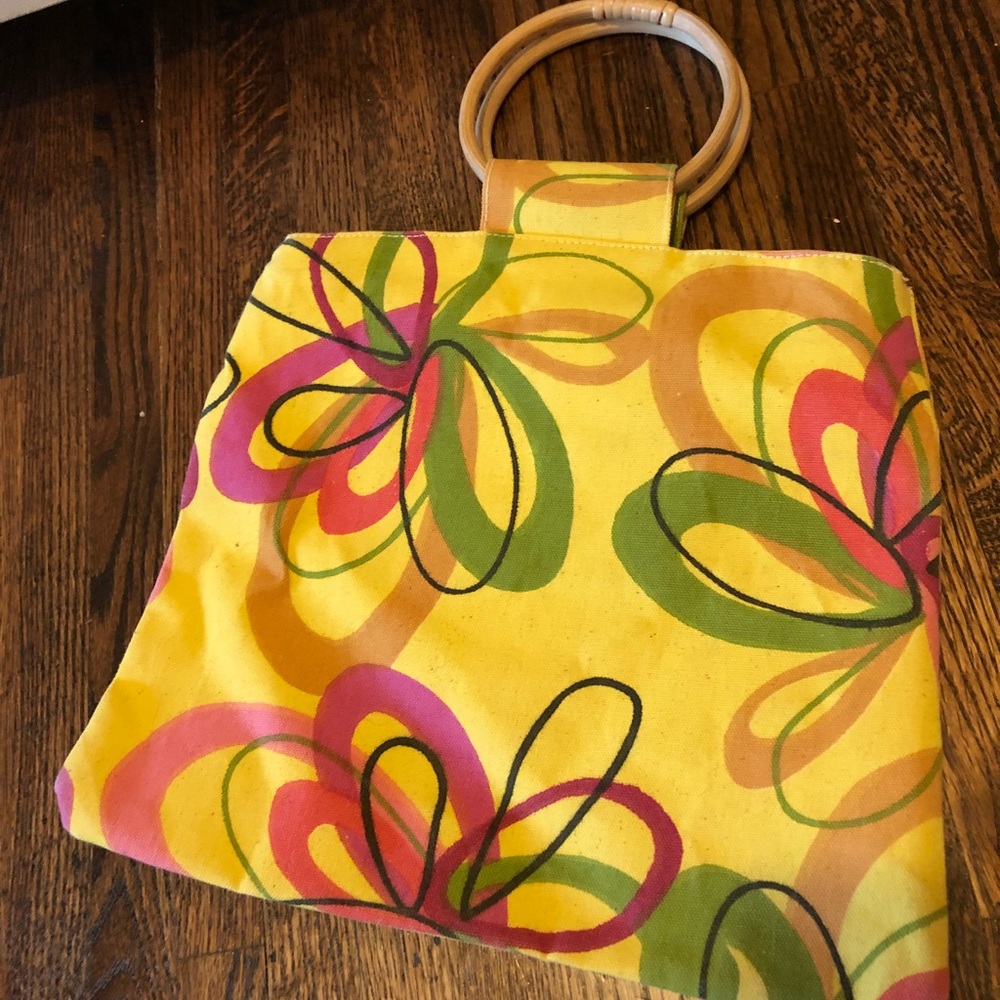 Yellow Summer Floral Bag