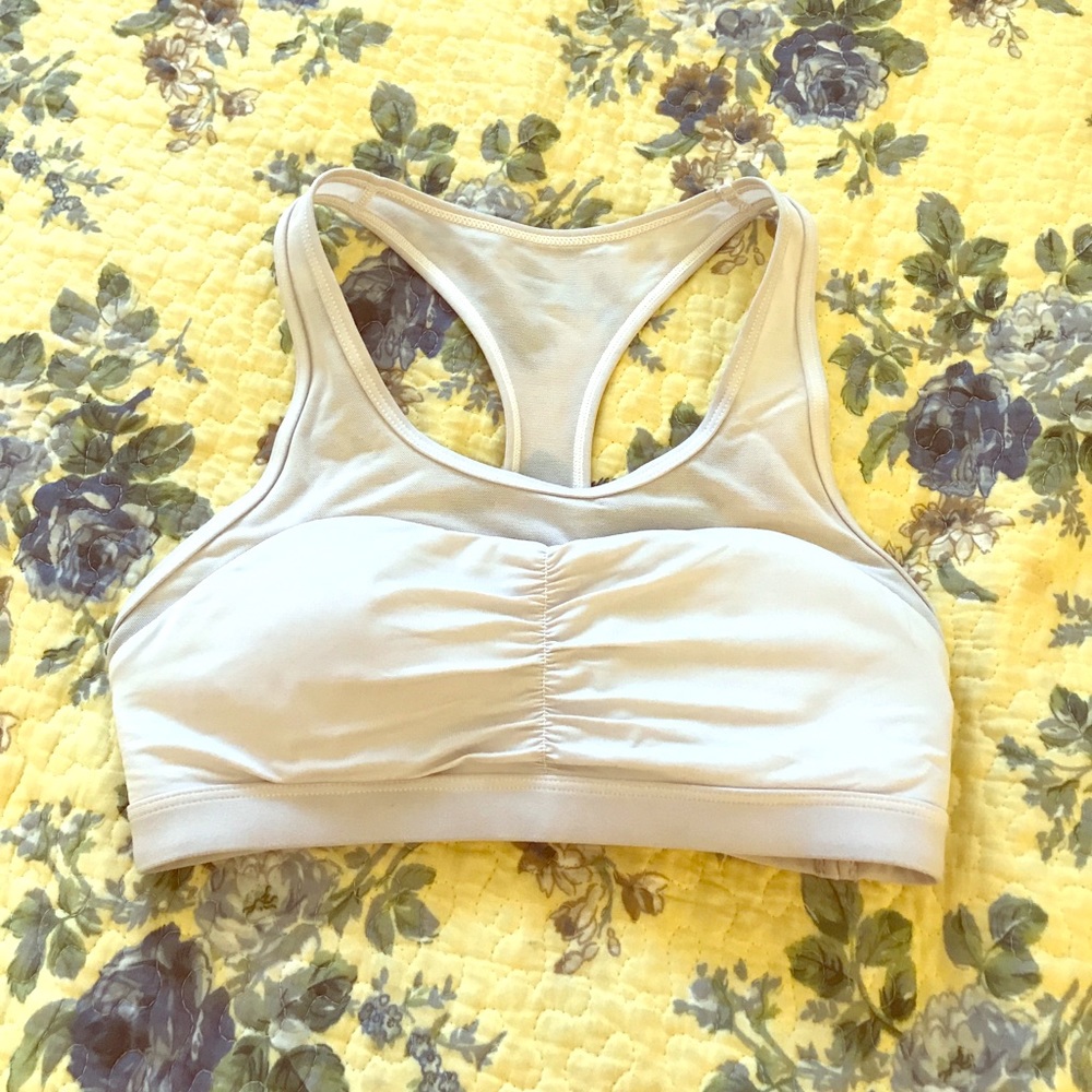 White sports bra