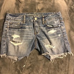 American eagle cut jean shorts.