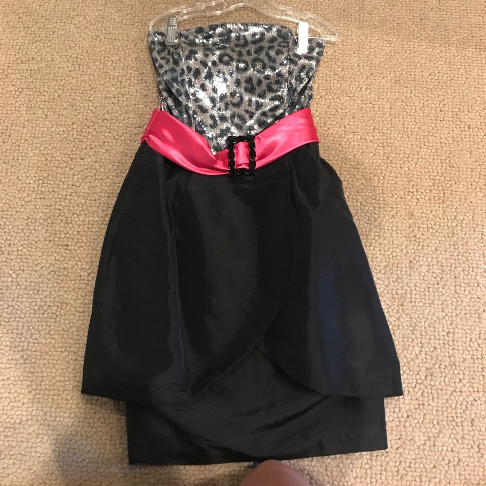jessica mclintock strapless dress