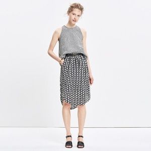 Madewell Silk Island Skirt in Bloomstamp