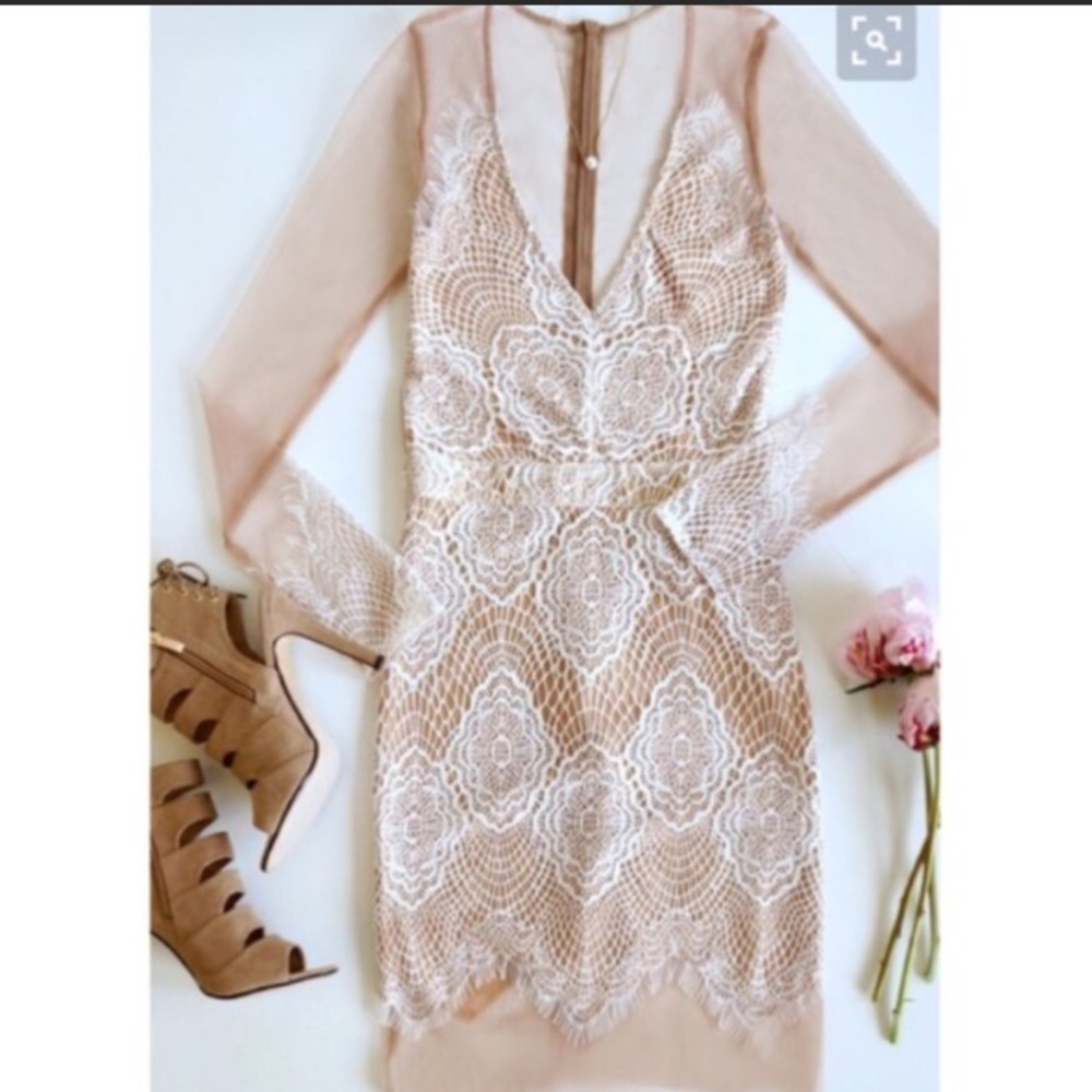 White lace dress