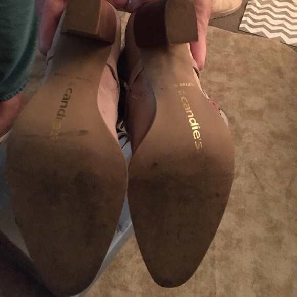 Candies Scandal Ecru Suede Boots - Picture 2 of 4