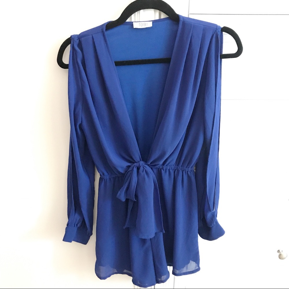 Royal blue Romper