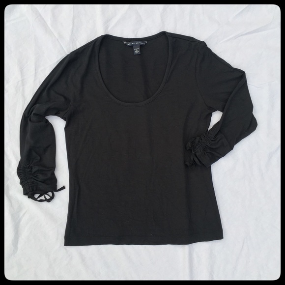 Banana Republic ruched tie sleeve top - Picture 5 of 8