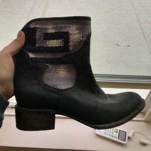 Free People Freebird Boots in Navy/Purple