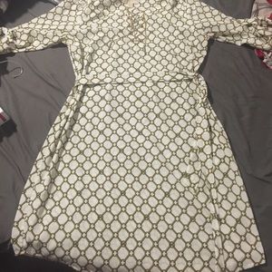 Michael KORS Cream Chain-Link Dress! - XL