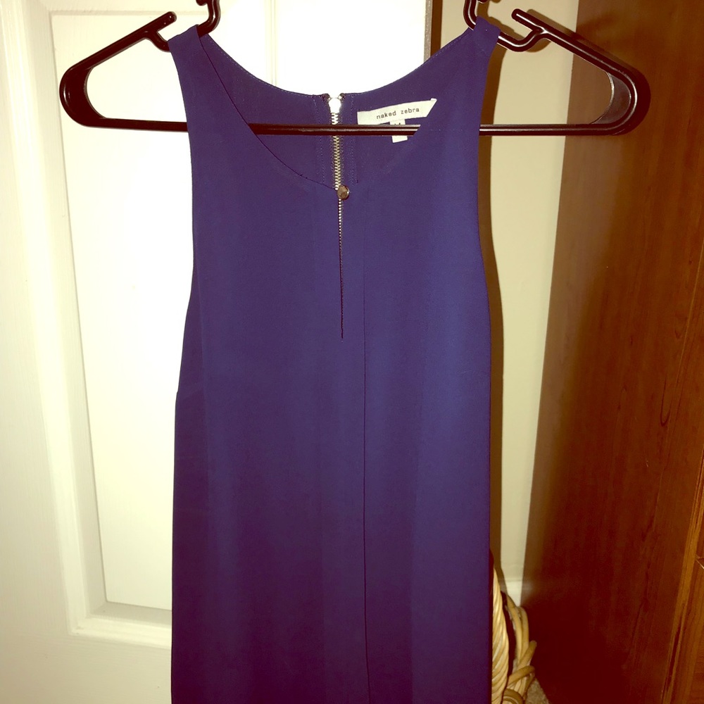 Naked zebra sleeveless top. Size medium