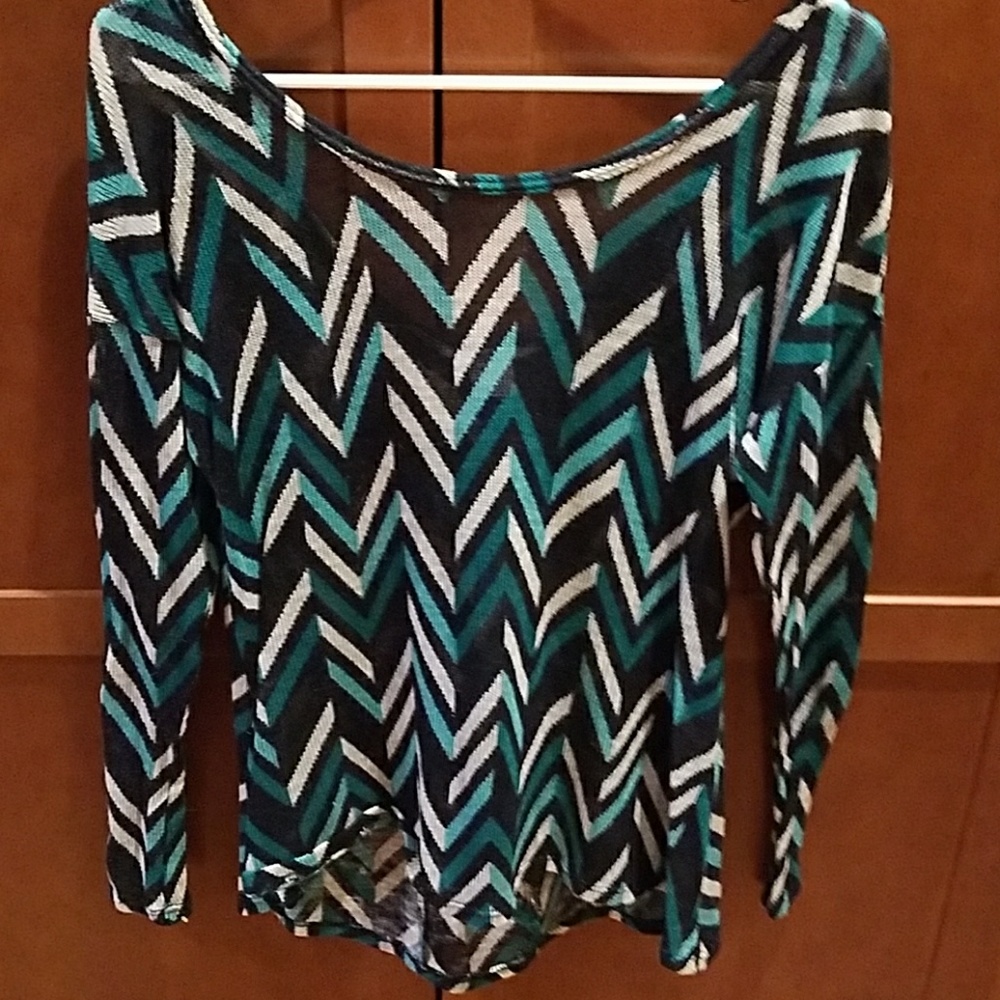 LS Blouse w/bow back