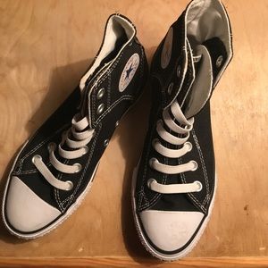 Black Velcro converse