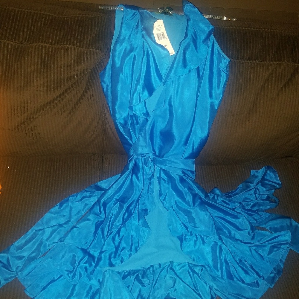 Silk Wrap Dress Ralph Lauren