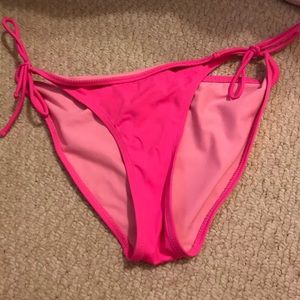 neon pink bathing suit bottoms