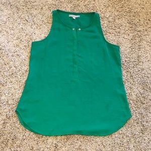 Banana Republic Green sleeveless blouse.