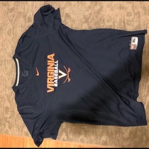University of Virginia Baseball Shirt Nike Dri-Fit