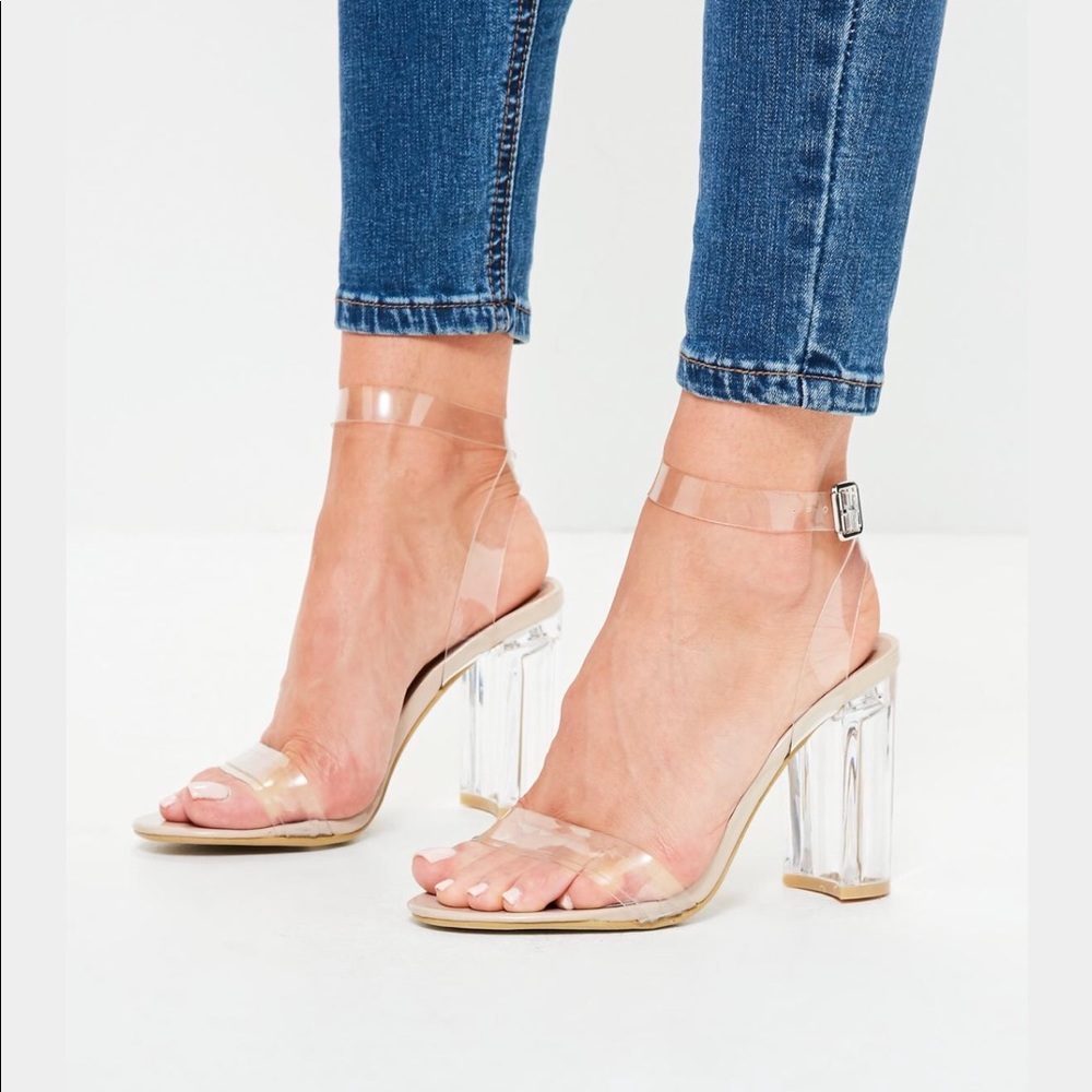Clear heels