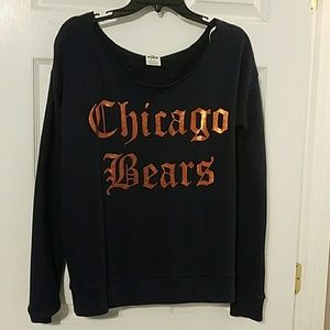 Pink- Bears Off the shoulder Sweatshirt