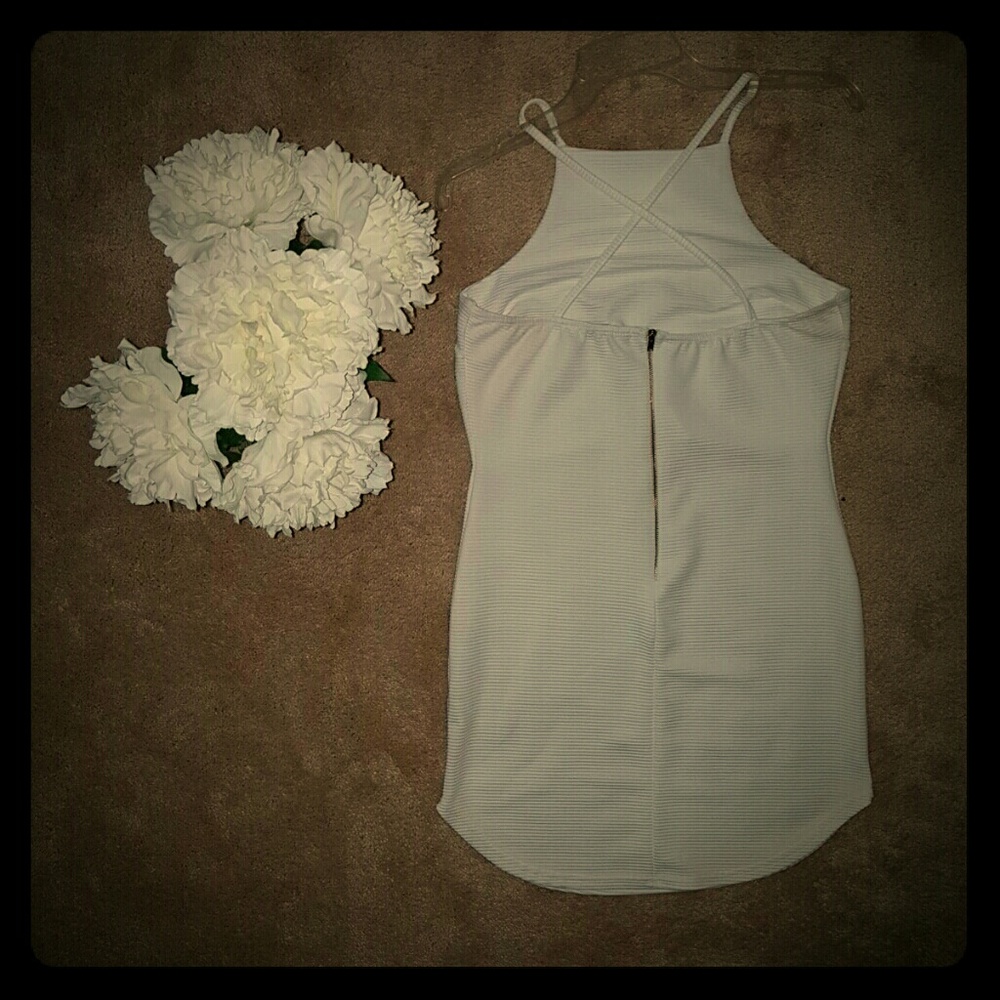 White mini dress