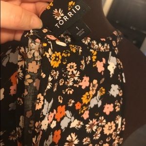 Torrid high neck floral print dress
