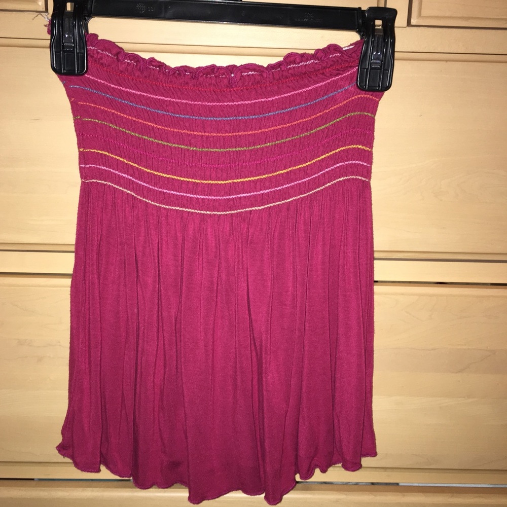 Strapless blouse