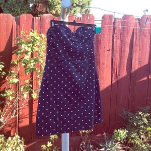 Navy blue Polkadot dress
