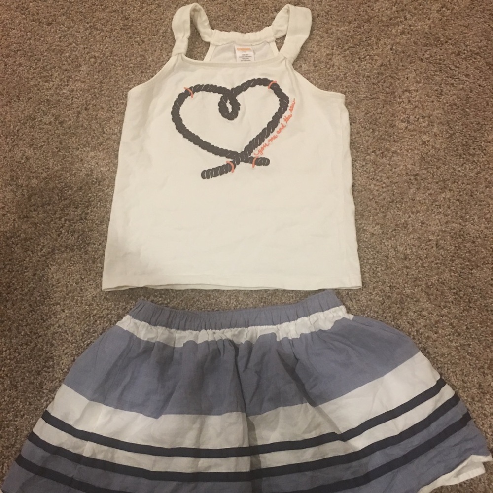 Gymboree Skirt Outfit - Girls Size 7