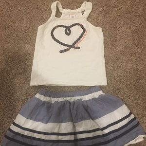 Gymboree Skirt Outfit - Girls Size 7
