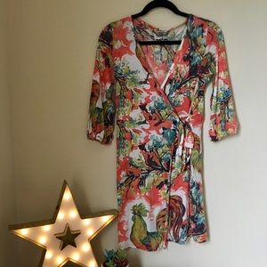 LILIKA Anthropologie Capon Wrap Dress