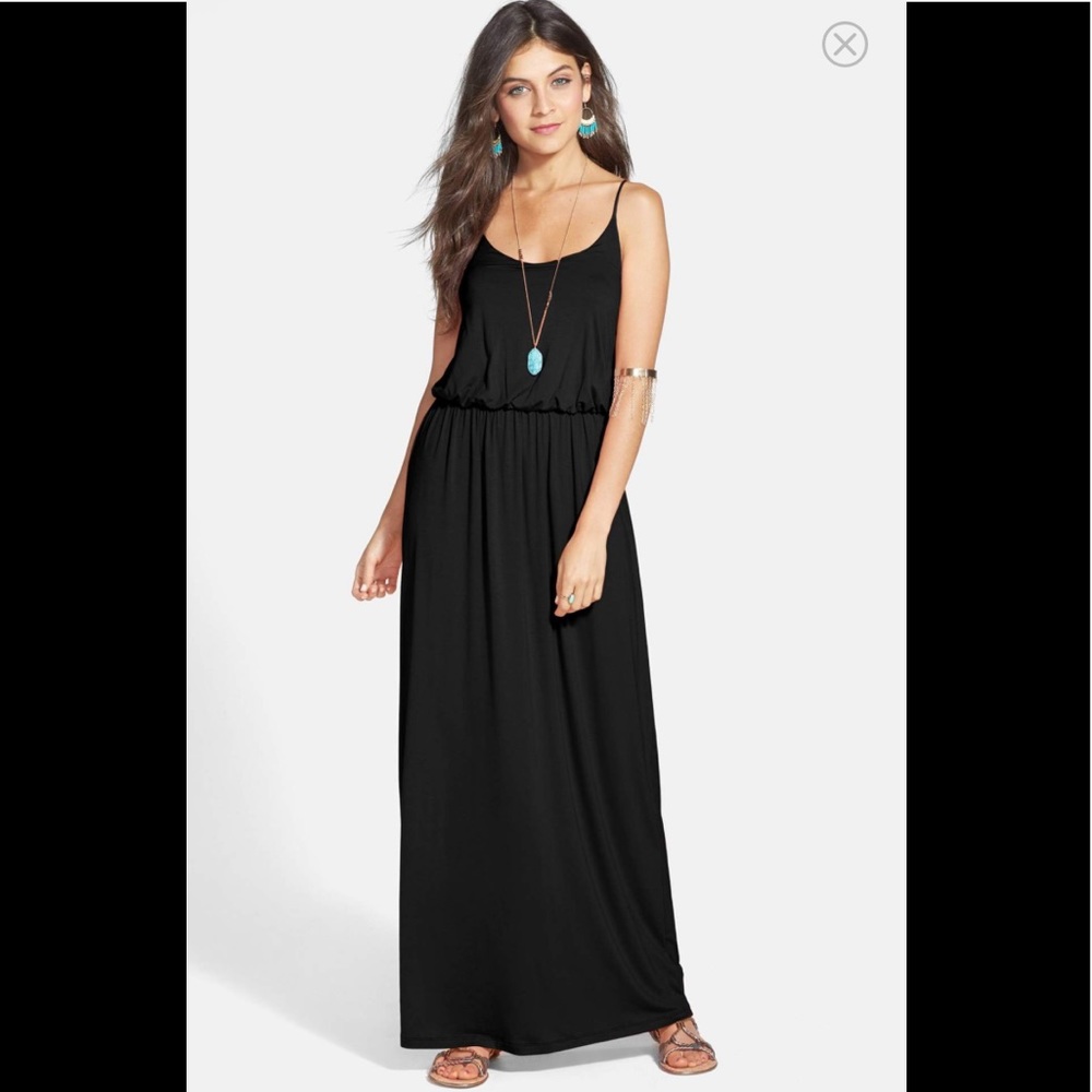 Lush Black Maxi Dress