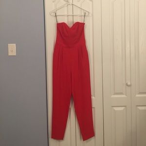 Red jumpsuit